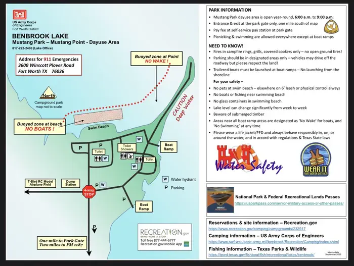 MUSTANG PARK - Park Map