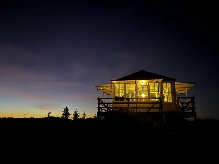 Gold Butte at night