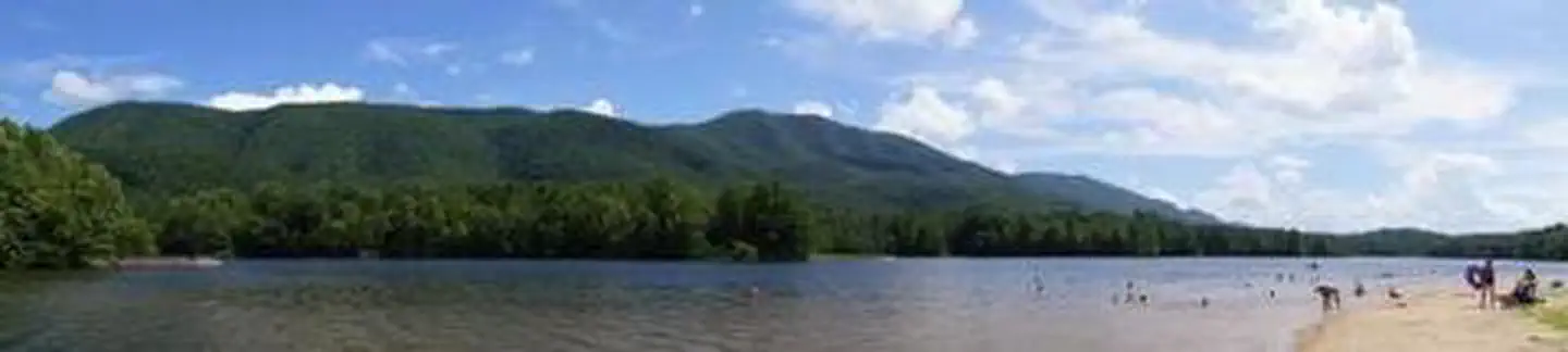 Indian Boundary Lake and swimming beach